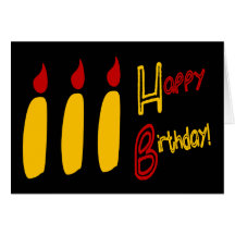 Feliz cumpleaños con tres velas del Lit, RBY Felicitaciones