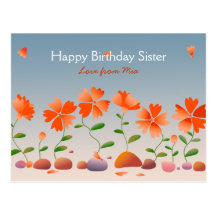 Feliz cumpleaños de las margaritas postales
