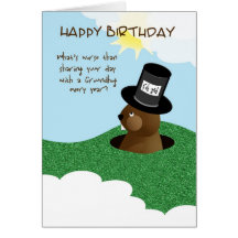 Feliz cumpleaños día de la marmota 2 de febrero felicitación