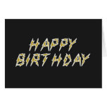Feliz cumpleaños eléctrico tarjeton