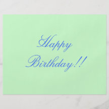 ¡Feliz cumpleaños!! Flyer Personalizado