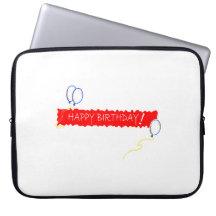 Feliz cumpleaños funda computadora