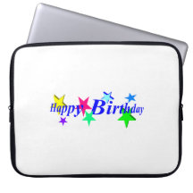 Feliz cumpleaños fundas computadoras