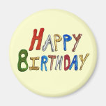 Feliz cumpleaños imán de nevera