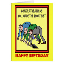 Feliz cumpleaños, lista restringida tarjeta