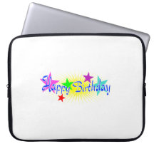 Feliz cumpleaños mangas computadora
