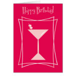 Feliz cumpleaños Martini en rosas fuertes Felicitaciones