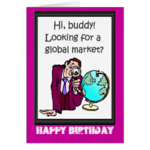 Feliz cumpleaños, mercado global felicitaciones