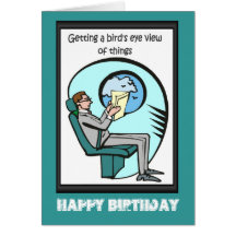 Feliz cumpleaños, opinión del ojo de MBird Tarjeta