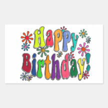 Feliz cumpleaños pegatinas  