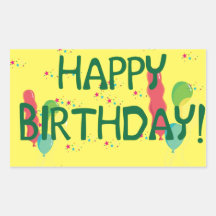 ¡Feliz cumpleaños! Rectangular Altavoz