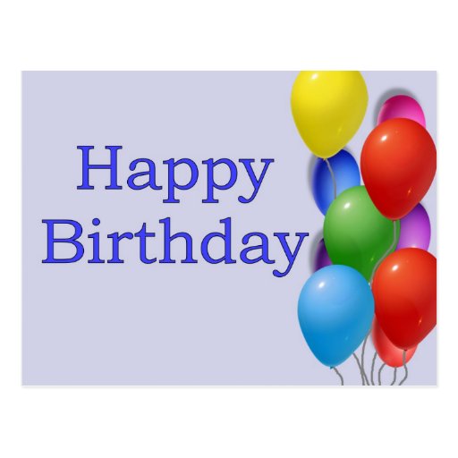 Feliz cumpleaños tarjeta postal