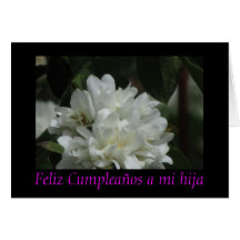 Feliz Cumpleaños un hija del MI - Blanca de Flor Tarjeton