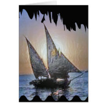 Feliz cumpleaños:  Viaje del viaje de la vela Tarjeta