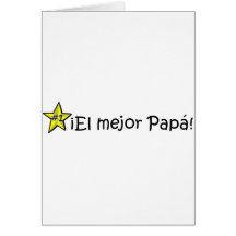 ¡¡Feliz día del padre - mejor del EL de para! Tarjeta