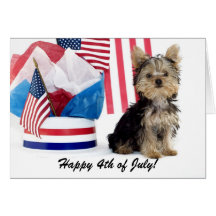 ¡Feliz el 4 de julio! Tarjetón