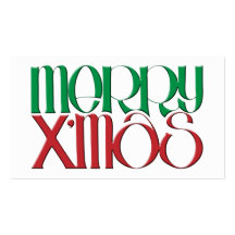 Feliz etiqueta del regalo de X'mas 3D Plantillas De Tarjetas De Visita