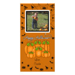 Feliz Halloween (añada su foto y texto) Tarjeta Fotográfica