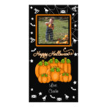 Feliz Halloween (añada su foto y texto) Tarjetas Personales Con Fotos