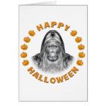 Feliz Halloween Bigfoot Felicitación