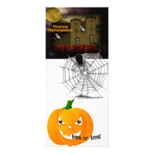 Feliz Halloween Diseño De Tarjeta Publicitaria