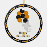 Feliz Halloween: Ornamento del fantasma Ornato