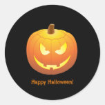 ¡Feliz Halloween! Pegatina de la linterna de Jack 