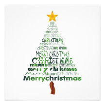 Feliz invitación del fiesta del árbol de navidad