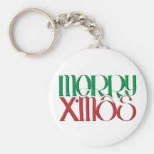 Feliz llavero de X'mas 3D