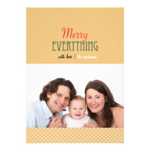 Feliz minimalista todo tarjeta de la foto de los l invitaciones personalizada
