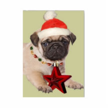 Feliz Natal! Pug Fotoesculturas