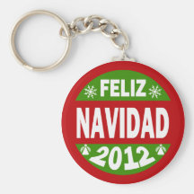 Feliz Navidad 2012 Llavero Personalizado
