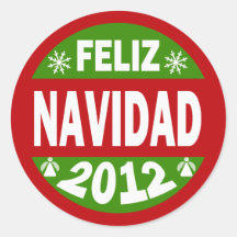 Feliz Navidad 2012 Pegatinas