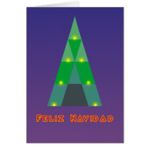 Feliz Navidad árbol de Navidad Grußkarte