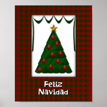 Feliz Navidad - decoración de la pared Impresiones