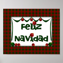 Feliz Navidad - Felices Navidad - arte de la pared Posters