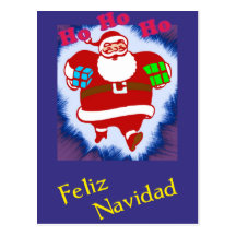 Feliz Navidad Papá Noel Postkarten
