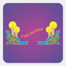 Feliz Navidad Quadratsticker