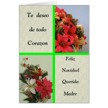 Feliz Navidad Querida Madre Tarjetas