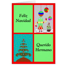 Feliz Navidad Querido Hermano Tarjetón
