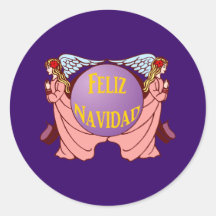 Feliz Navidad Runder Sticker