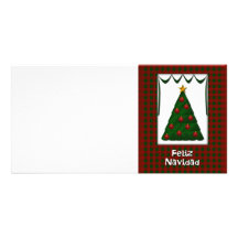 Feliz Navidad - tarjeta de la foto Tarjeta Personal Con Foto