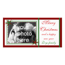 Feliz, navidad tarjetas fotográficas personalizadas