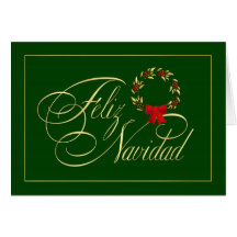 Feliz Navidad - tarjetas españoles - tarjetas del 