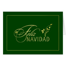 Feliz Navidad - tarjetas españoles - tarjetas del 