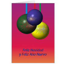 Feliz Navidad y Feliz Año Nuevo Karte