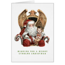 Feliz tarjeta de Navidad de Cthulhu