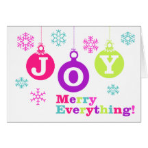 Feliz todo tarjeta doblada ornamento del día de fi