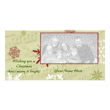 Feliz y brillante tarjetas con fotos personalizadas