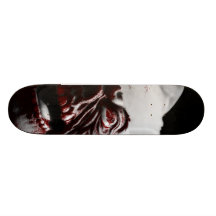 Feliz zombi sangriento Santa de Halloween Monopatín Personalizado